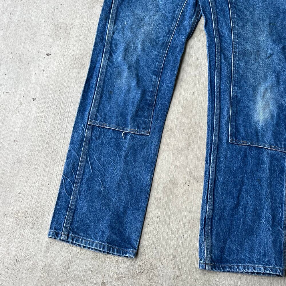 Carhartt blue denim jeans double knee work wear carpenter pants - Picture 3 of 10